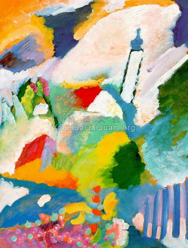 Church in Murnau - 瓦西里·康丁斯基